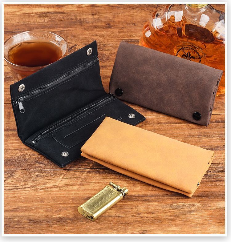 Matte Leather Storage Bag Purple