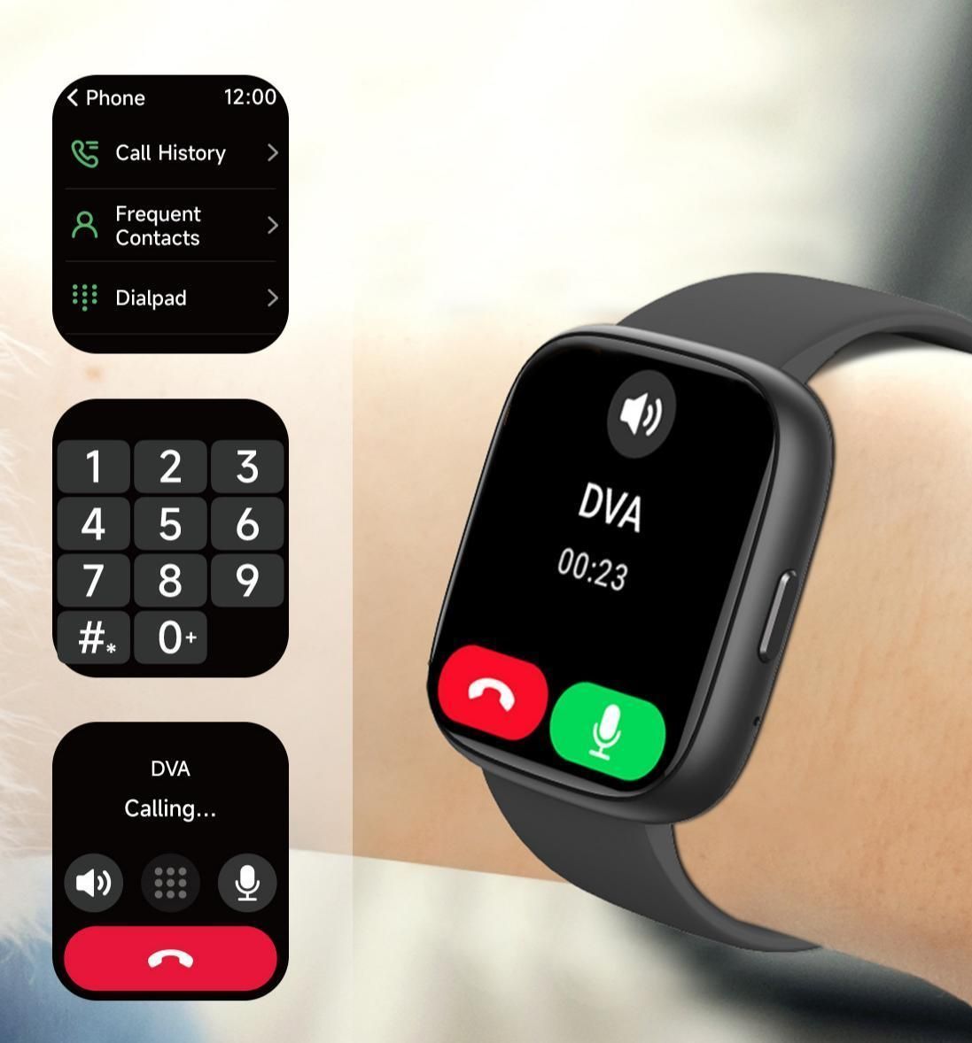 Call Health Smart Watch Apricot