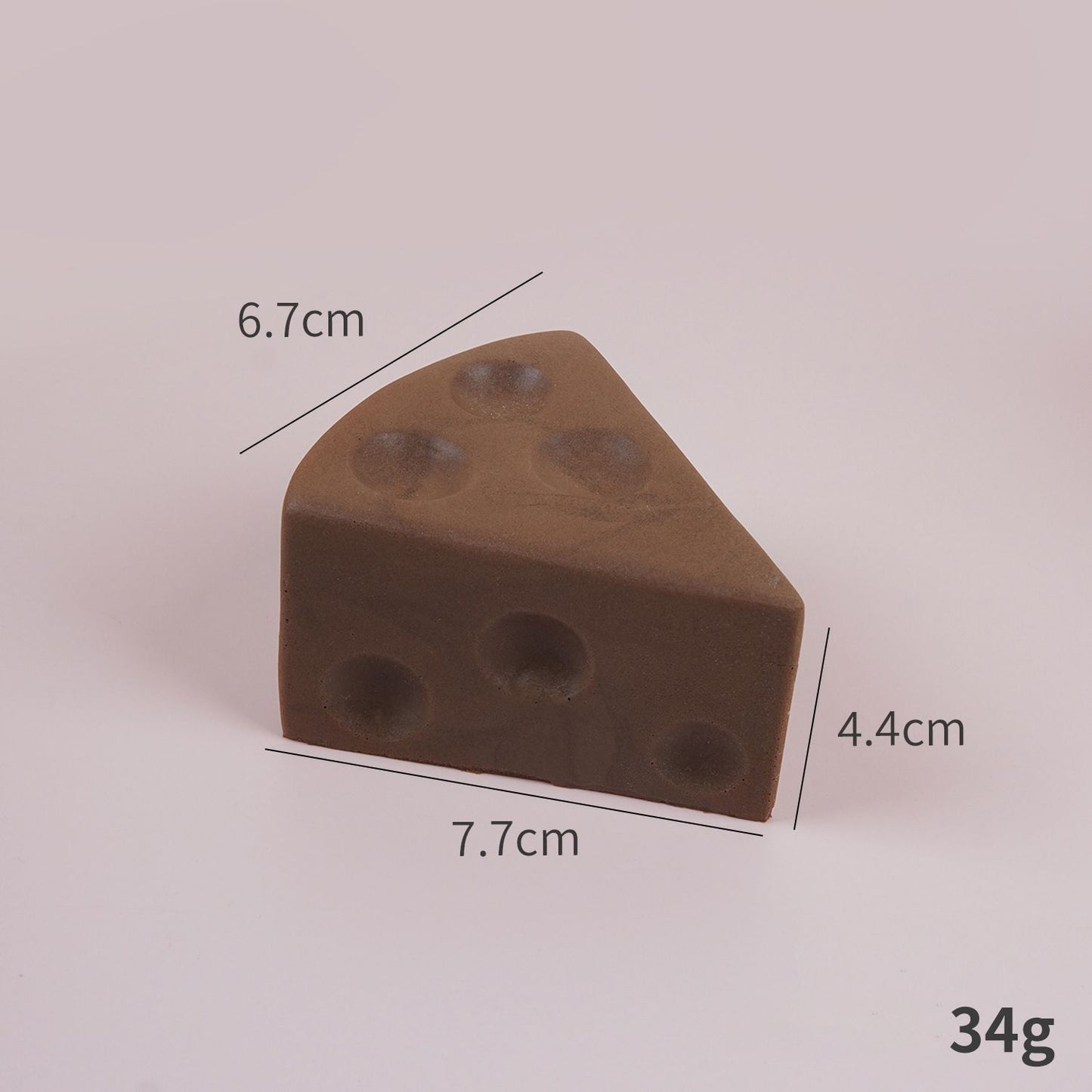 7.5cm Coffee Triangle Cheese Squishy Toy
