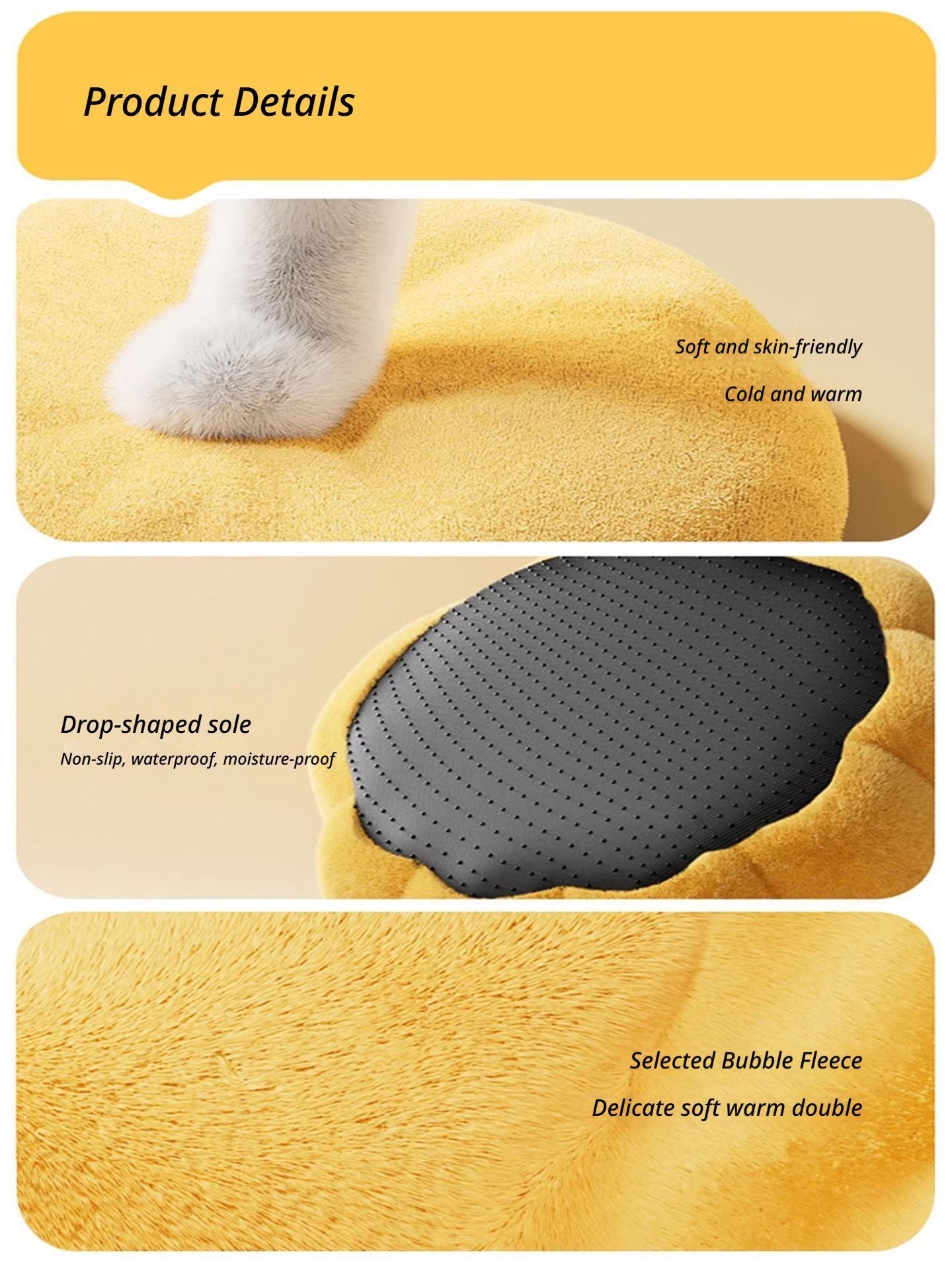 Yellow Pumpkin Short Plush Version M