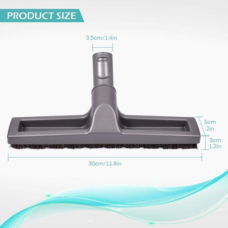 Flexible Flooring Brush for Vacuum Cleaner Compatible with Dyson DC37 DC33C V7 V8 V10 V11 Vacuum Cleaners with Adapter, 30cm