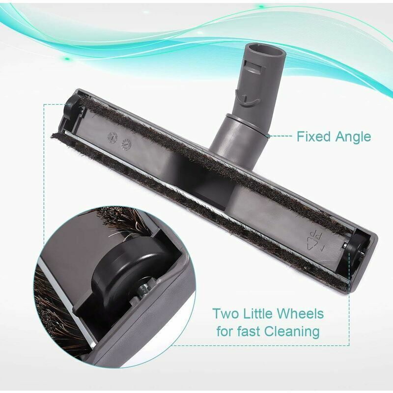 Flexible Flooring Brush for Vacuum Cleaner Compatible with Dyson DC37 DC33C V7 V8 V10 V11 Vacuum Cleaners with Adapter, 30cm