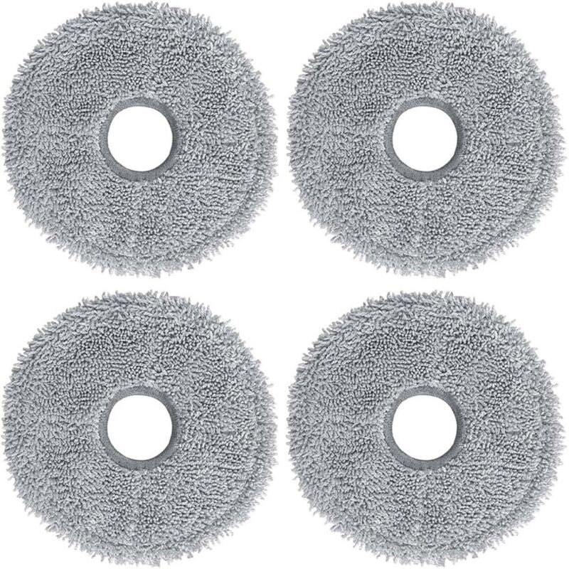 4 Pcs Replacement Mop Pads Me and L20 Ultra and X40 Ultra and Xiaomi X10 and and X20 and Robot Vacuum Cleaners