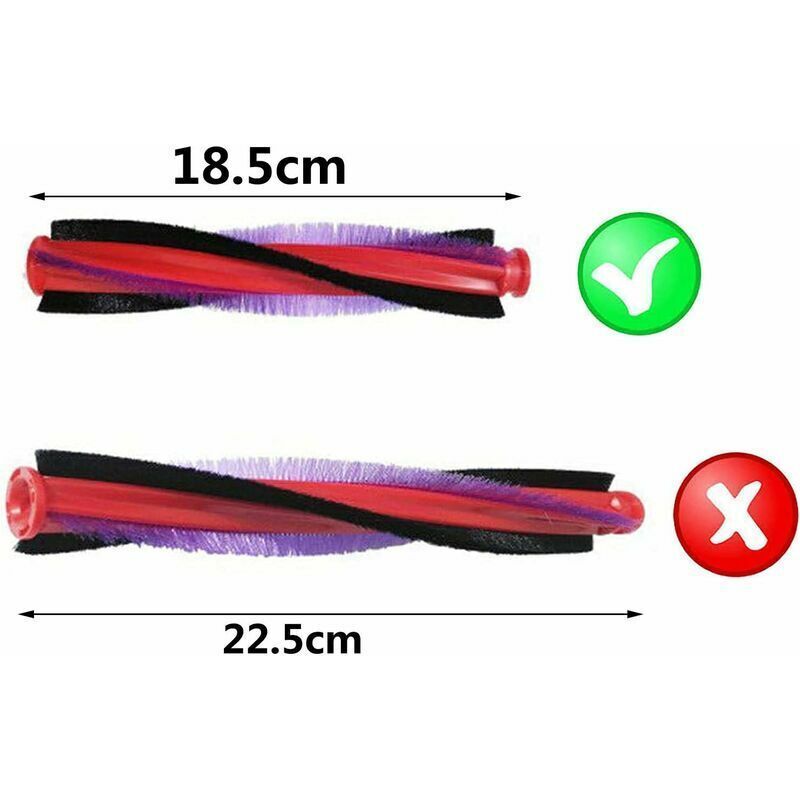 Roller Brush Compatible with Dyson V6 DC62 SV03 SV07 Vacuum Cleaner Replacement Brush for Dyson, 18.5cm