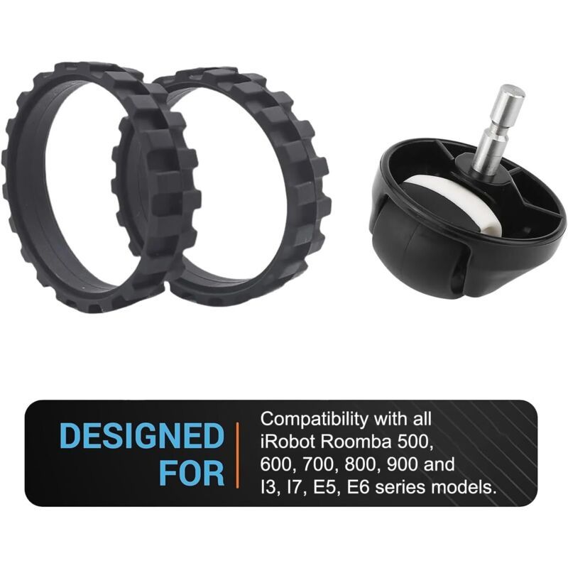 Set of Tires of Roue a Billes of Spare Compatible with the Series IRobot Roomba 500