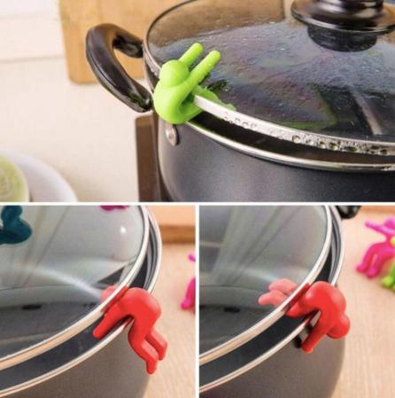 2pcs Boil-Over Protection Guys - Avoid Boiling Black