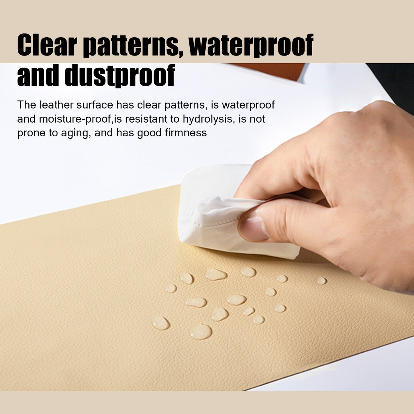 INF Self-Adhesive Repair Patch Faux Leather 50x138 cm Black