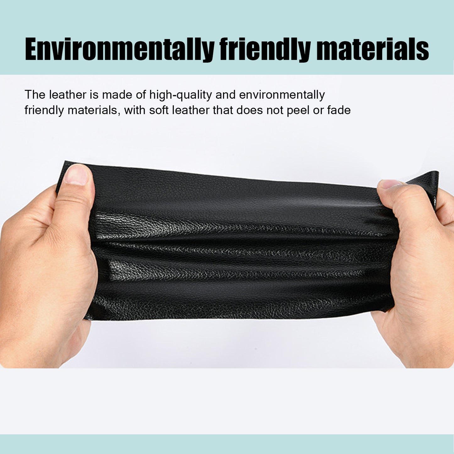 INF Self-Adhesive Repair Patch Faux Leather 50x138 cm Black