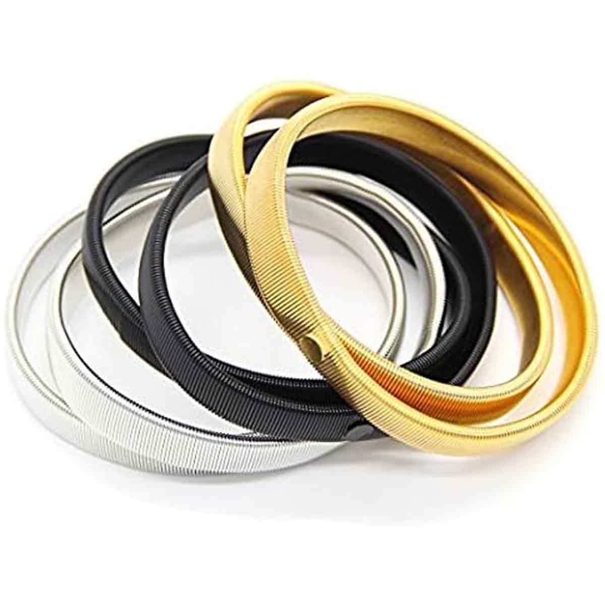 pairs of anti-slip sleeve holders, sleeve holders, elastic metal bracelets for long-sleeved shirts, to fix long sleeves, for waiters, women and