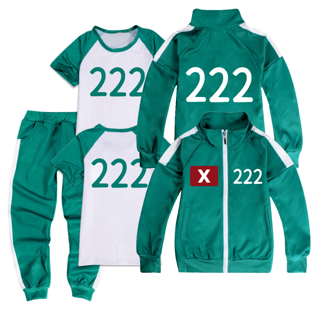 Squid Game, sportswear, complete set with rope 222 170