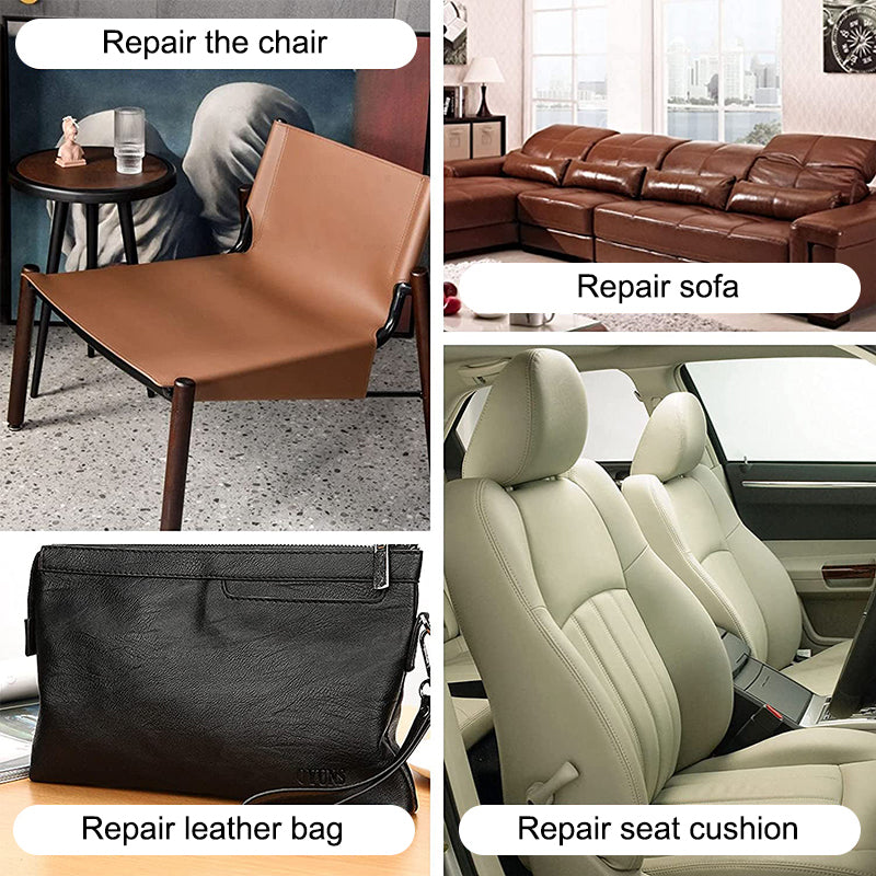 Self-Adhesive Repair Patch Faux Leather 50x138 cm Dark Brown