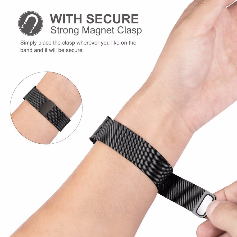 Stainless Steel Milanese Magnetic Bracelet for Garmin venu 2/venu SQ/venu 2S Venu2S Rose Gold