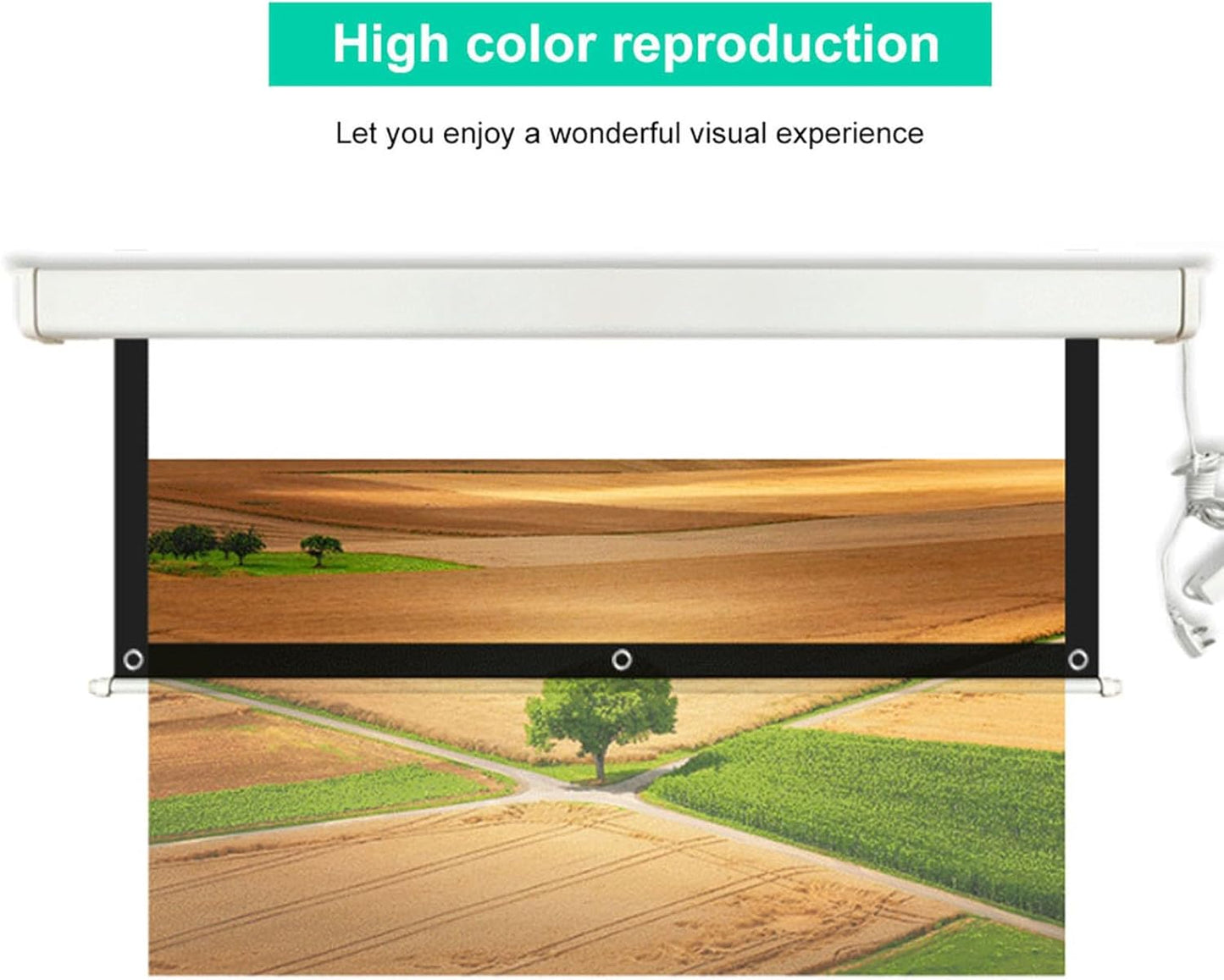 60 Inch 84 Inch 100 Inch Projector Screen 16:9 Foldable Portable Projection Screen Movie Projector Screen for Home Theater Outdoor Indoor (100 Inch) 100 Inch
