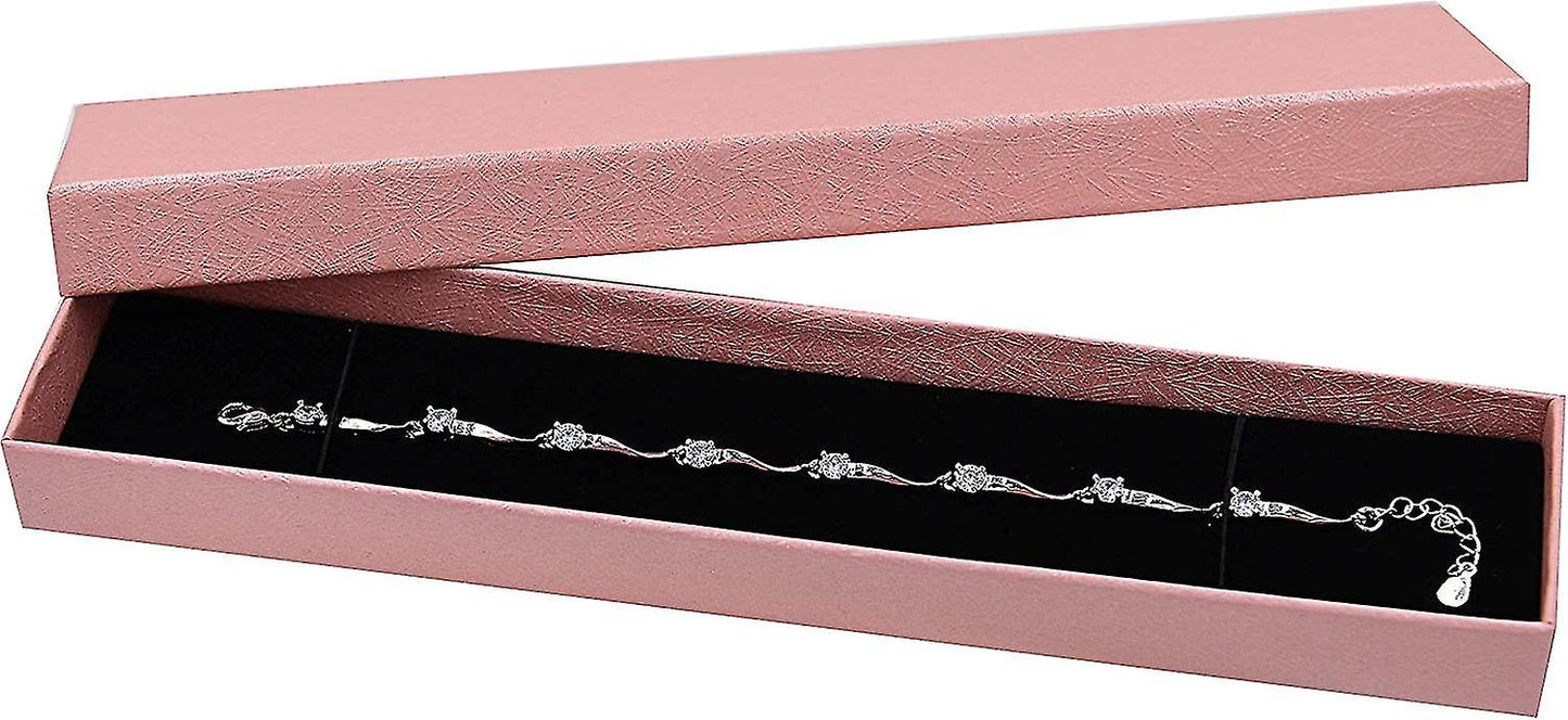 925 Sterling Silver Bracelet With Shiny White Zirconia For Women And Girls