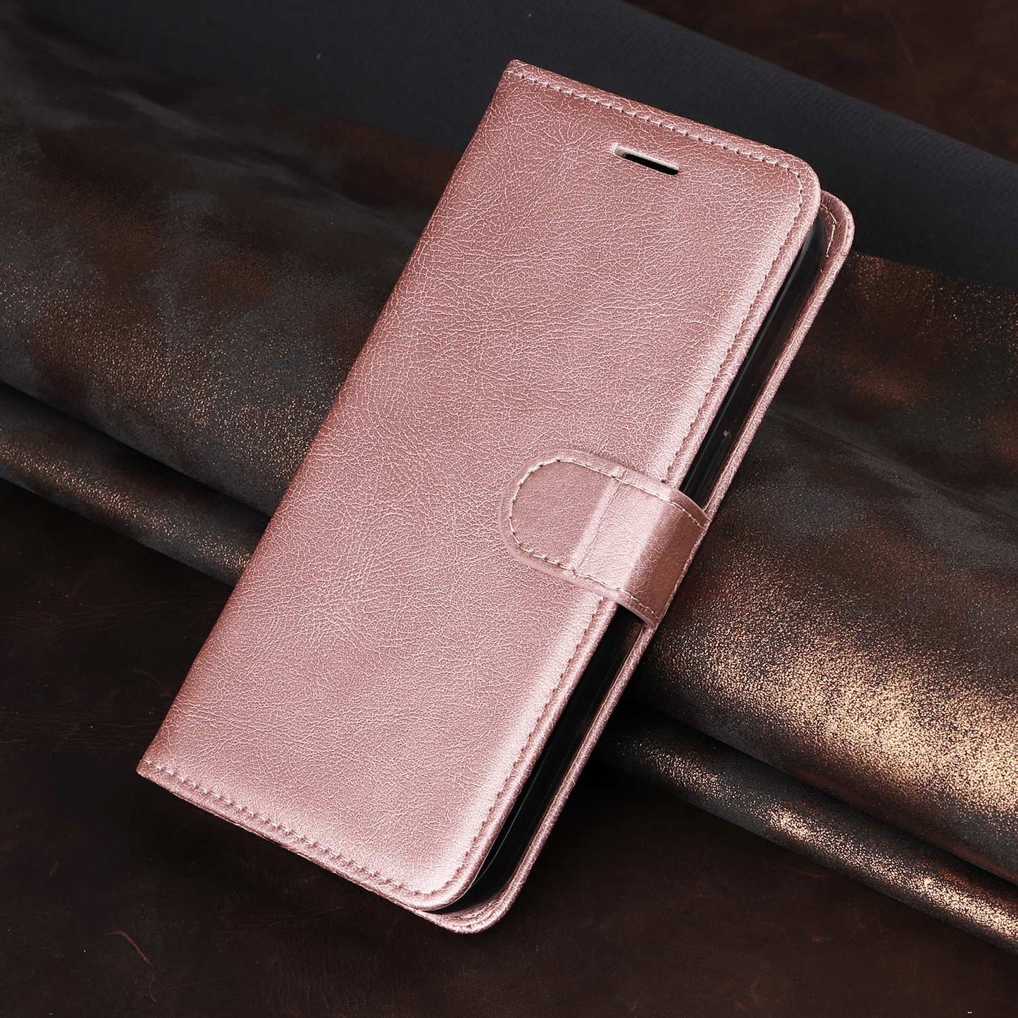 SKALO Xiaomi Redmi A5 4G PU Leather Wallet Case - More Colors_MGF Pink gold Pink gold