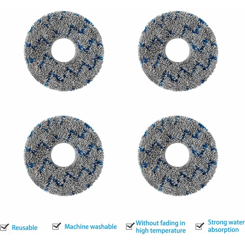 Filter Brush Cloth Replacement Accessories Set for Ecovacs DEEBOT T20 Omni T10 Omni DEEBOT X1 Omni X1 Turbo X1 Plus Robot Vacuum Cleaner (15 Pieces)