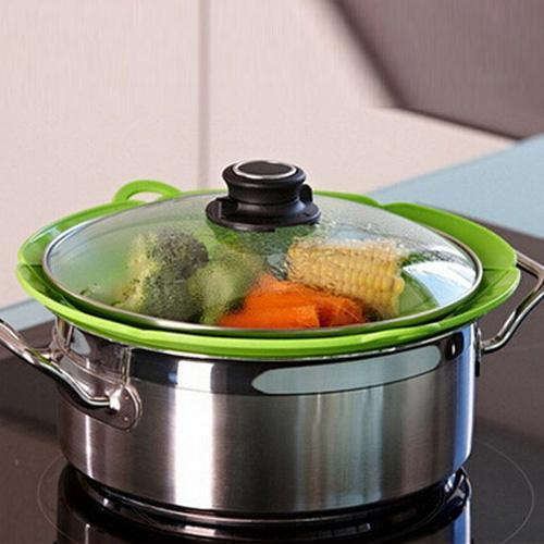 2-pack Silicone Overcooking Protection / Multi-Cover - Multiple Colors Green Green
