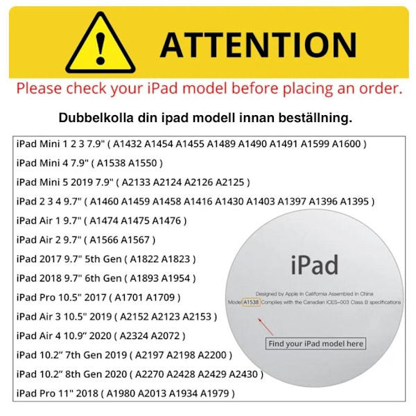 iPad case 10.2 inch for iPad Air 3 & Pro 10.5, protective case in black