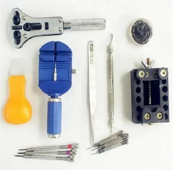 Watch Repair Tool Kit for Battery Replacement and Case Opener, MultiColor