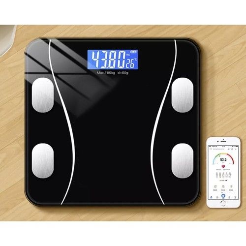 Smart Bathroom Scale with Body Analysis, Black