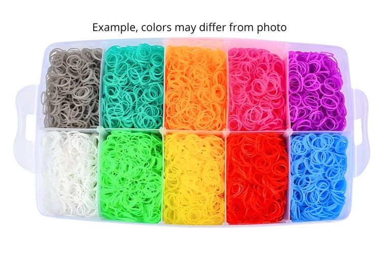 28,000 Pieces Super Large Loom Bands Kit with Accessories, Multi-Color
