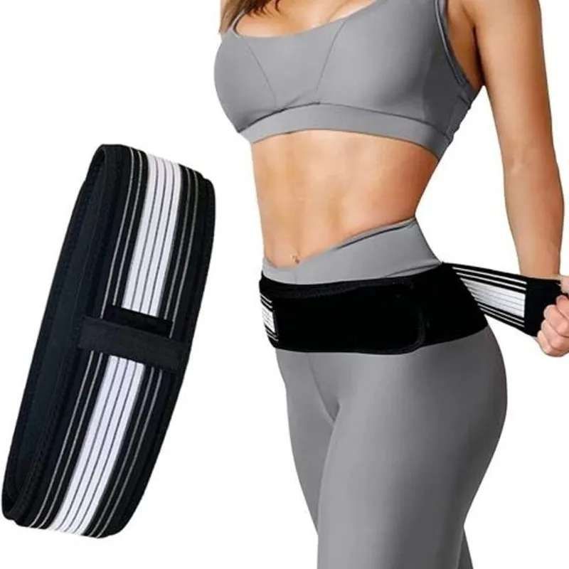 Hip Support Belt Adjustable Sciatica Relief, Black