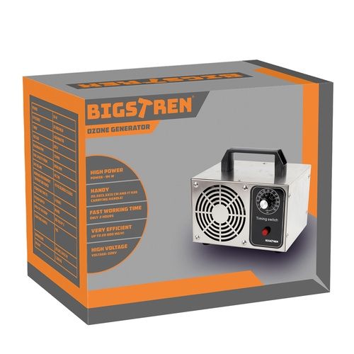 Black Air Purifier, 20000 mg/h - Cleans and Sanitizes the Air