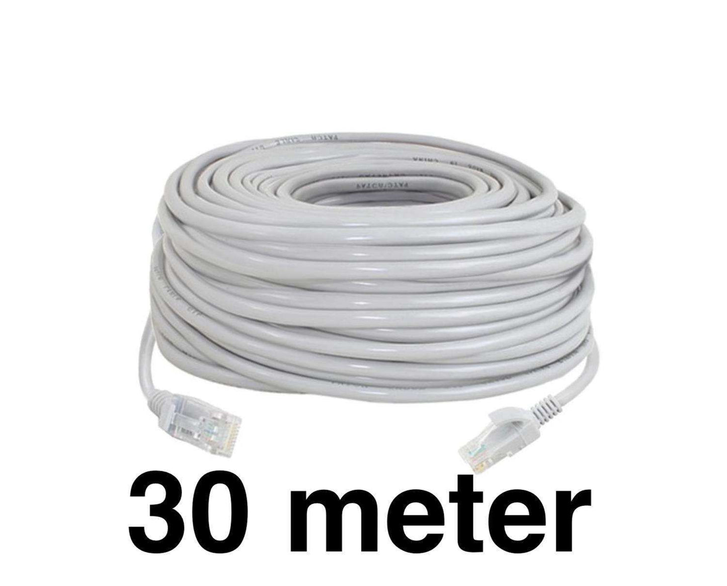 30m Cat5e Ethernet Cable, Grey