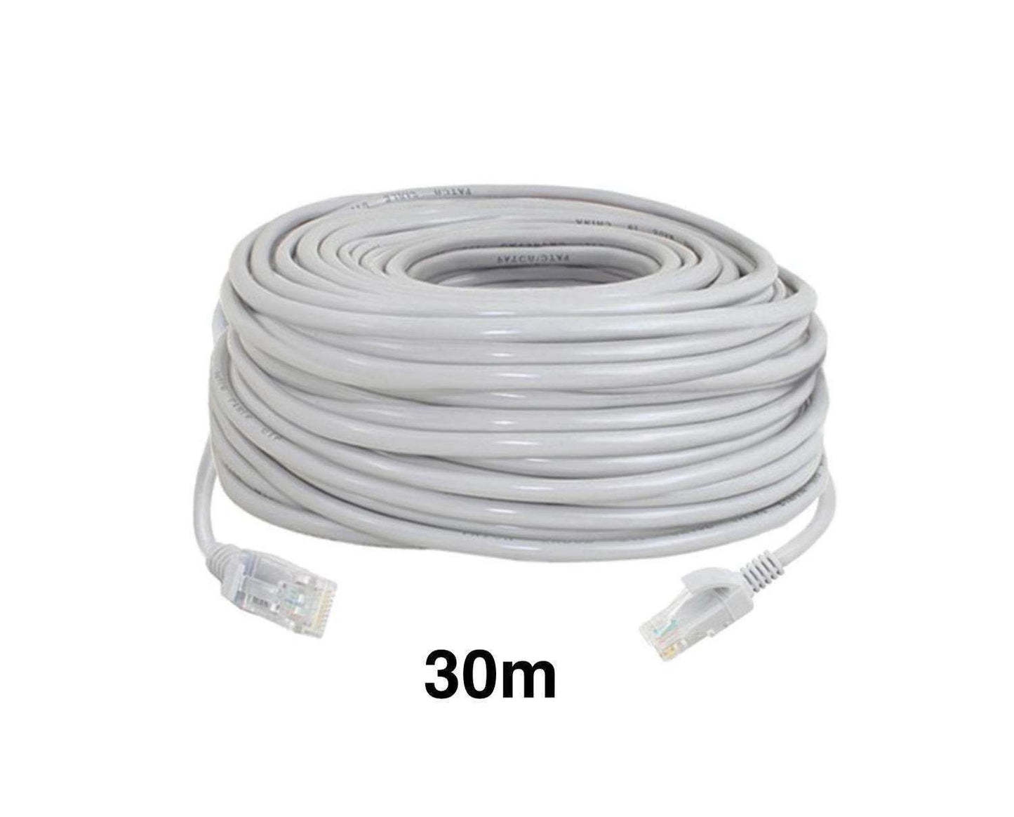 30m Cat5e Ethernet Cable, Grey