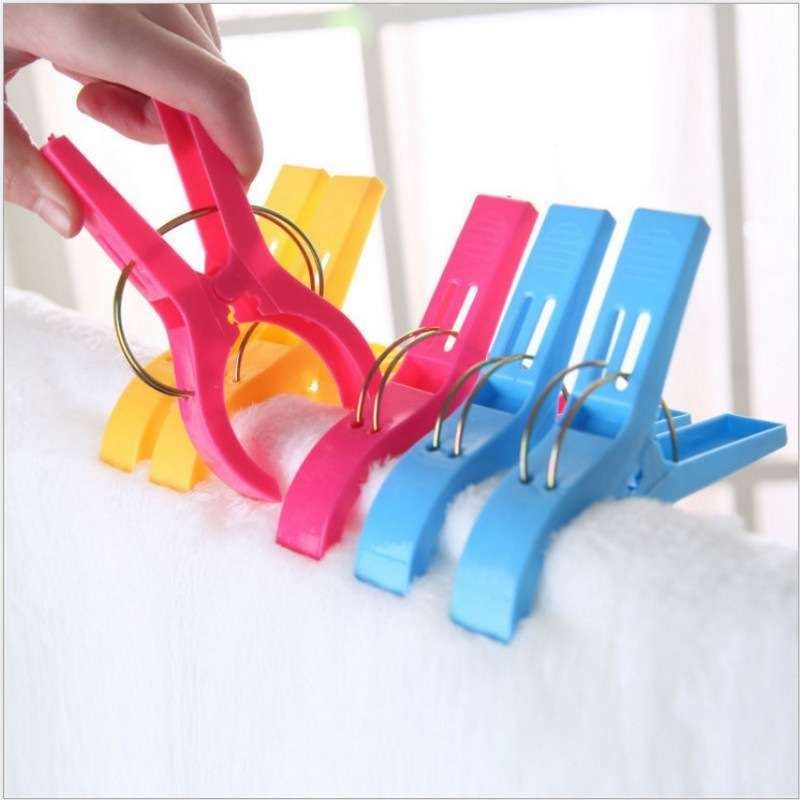 12 pcs Large Clothes Pegs, MultiColor, for Towel and Beach Towel