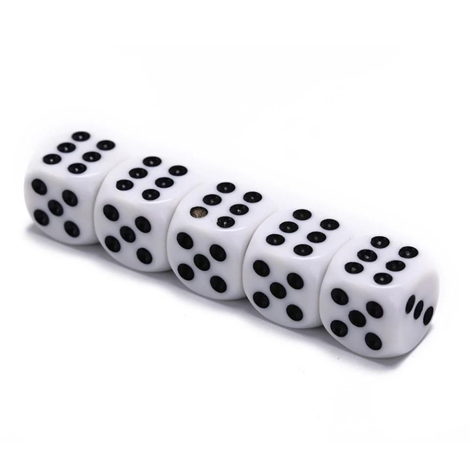100-pack Black Dice, Six-sided for Party Games Puzzles