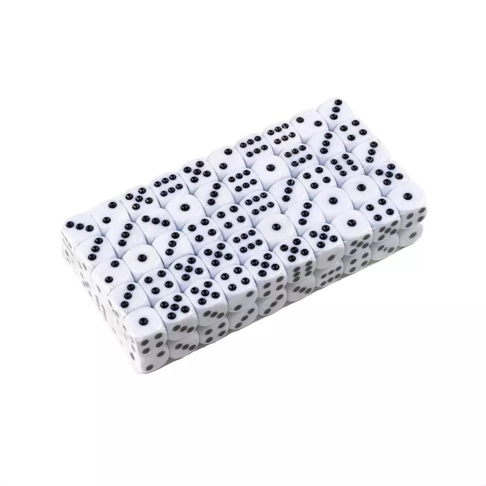 100-pack Black Dice, Six-sided for Party Games Puzzles