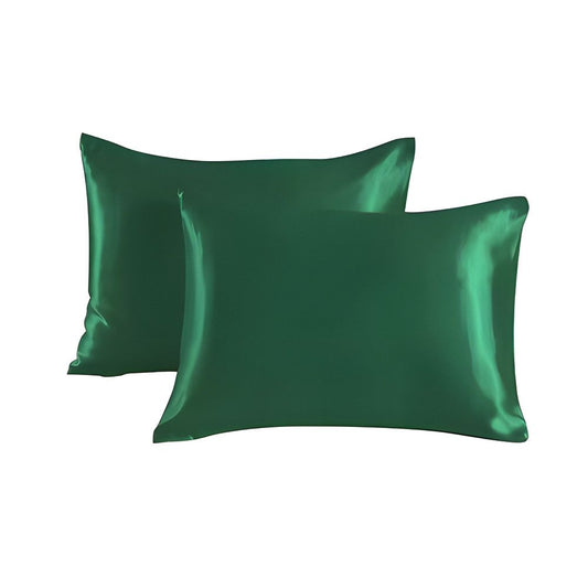 2-pack Satin Pillowcase, 50 x 66cm, Dark Green