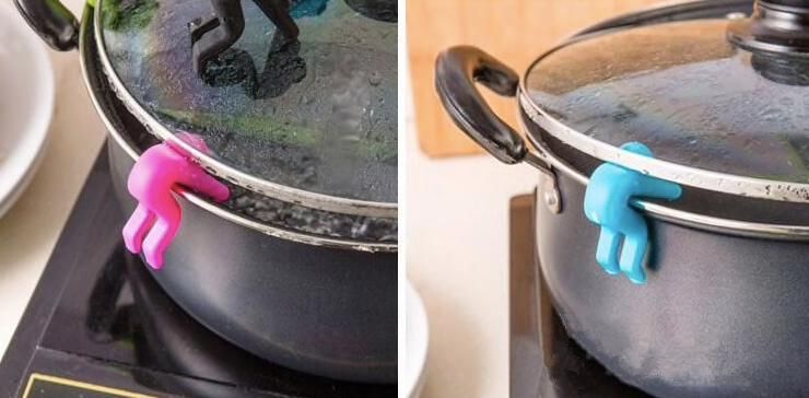 2pcs Boil-over Protection Guys, Black