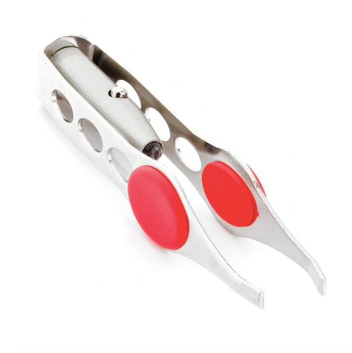 LED Light Tweezers, Silver