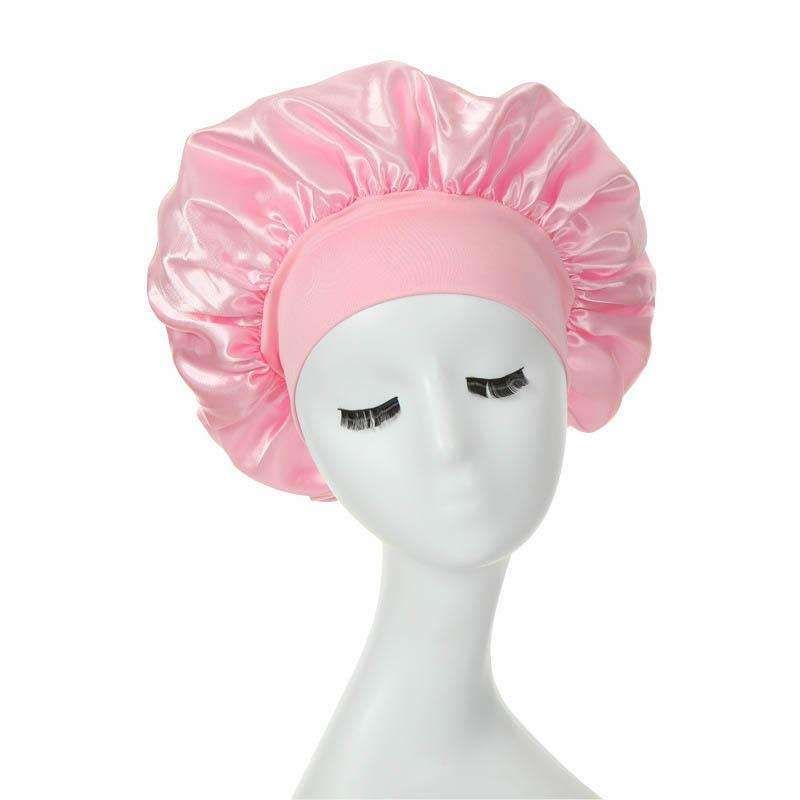 Satin Sleep Cap Pink, one size