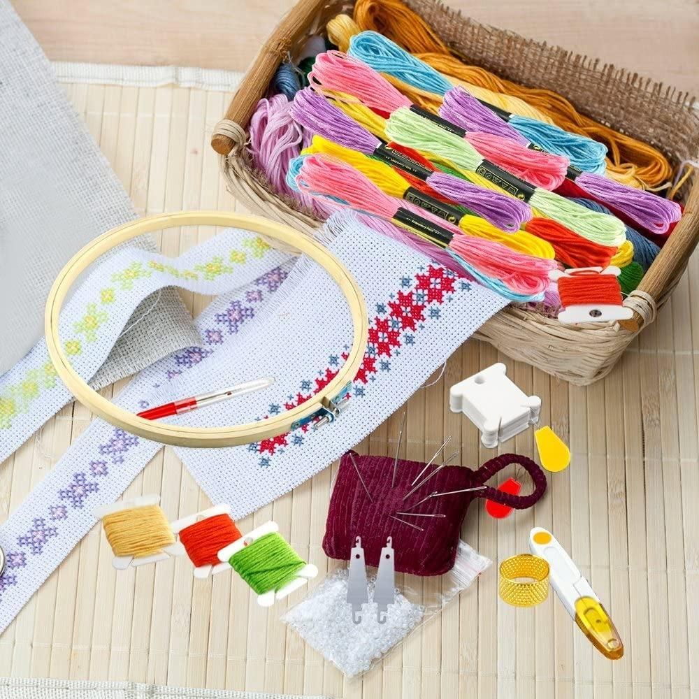 100pcs MultiColor Embroidery Thread Mouline Thread for Dolls