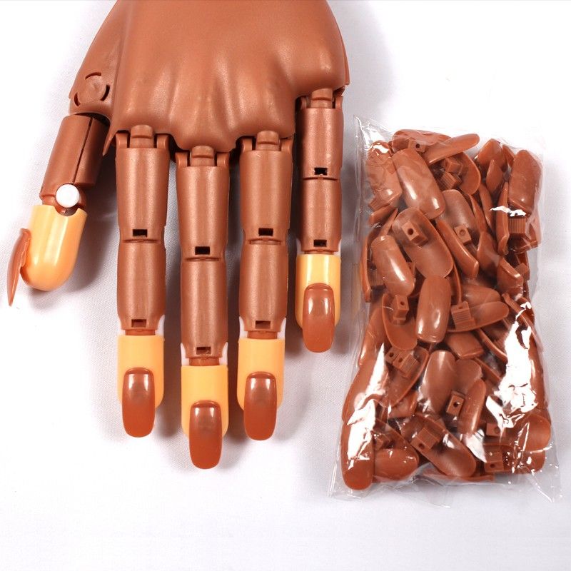 Nail training hand Black