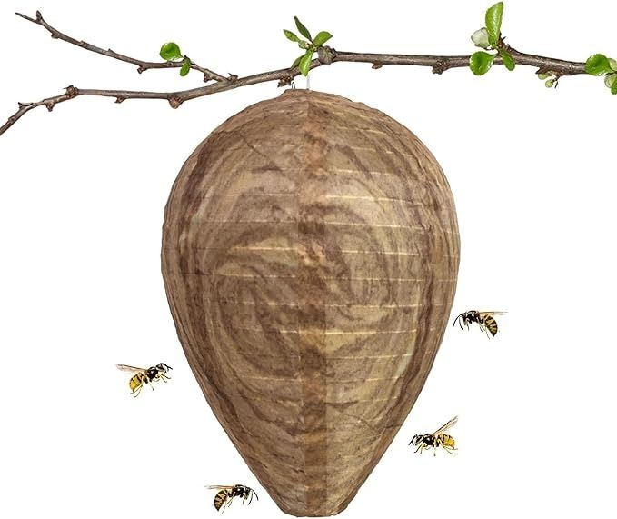 2pcs Non-Toxic Paper Wasp Traps & Bee Deterrent, for Wasp Nest Removal