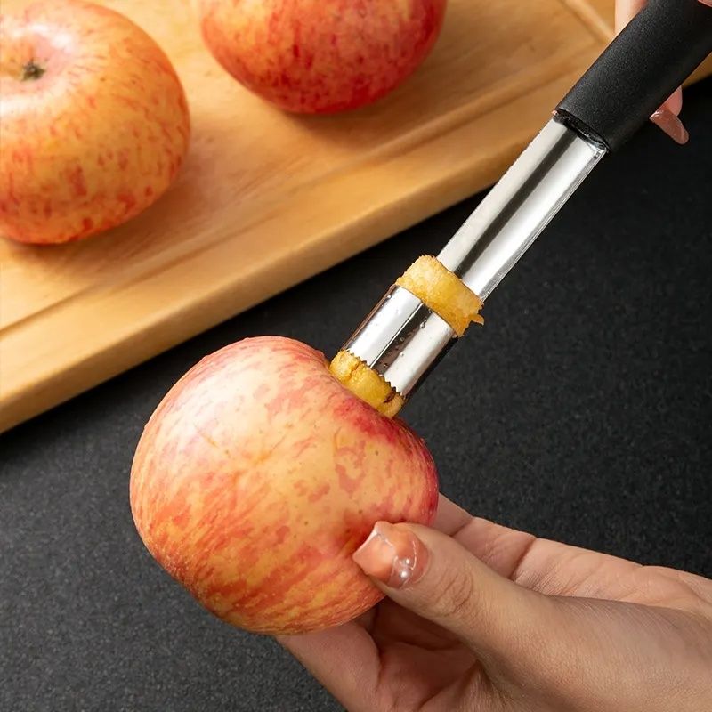 Stainless Steel Apple Corer, Silver - Easy and Efficient Core Removal