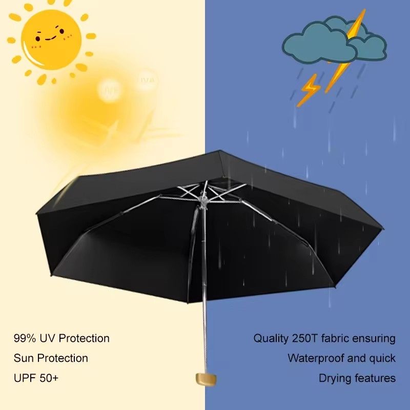 Automatic Umbrella Elegant Black, 110 cm for Style Conscious
