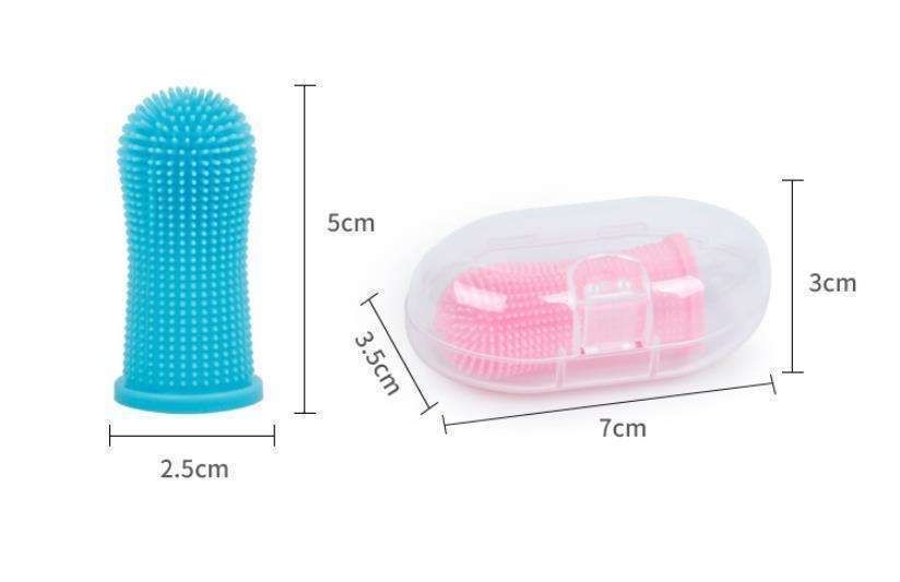 Pet Finger Toothbrush Dog Teeth Cleaning, MultiColor