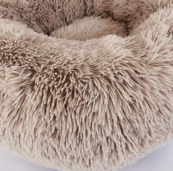 White Fluffy Dog Bed Cat Bed, 60cm