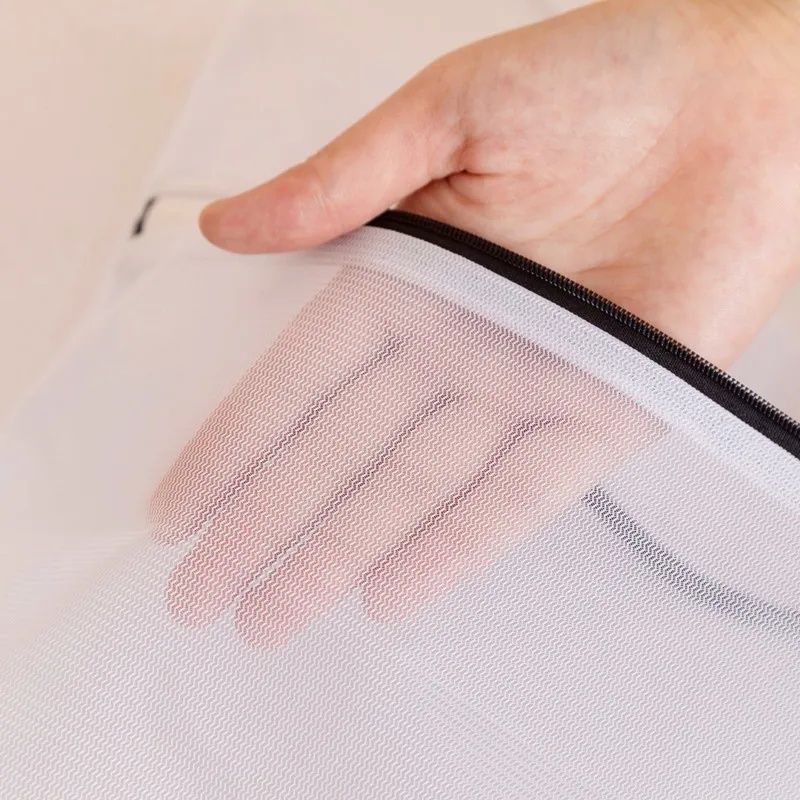 2pcs White Laundry Bags for Underwear, 30 x 40 cm