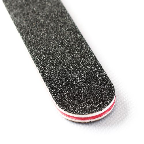 3pcs Straight Double-Sided Files 100/180 Grit, Black