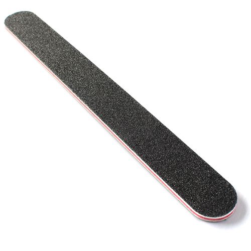 3pcs Straight Double-Sided Files 100/180 Grit, Black
