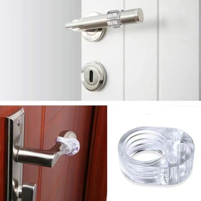 8-Pack Clear Door Handle Stops, 1.57\
