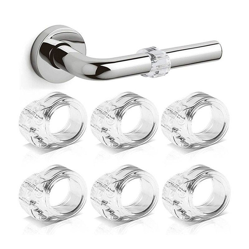 8-Pack Clear Door Handle Stops, 1.57\