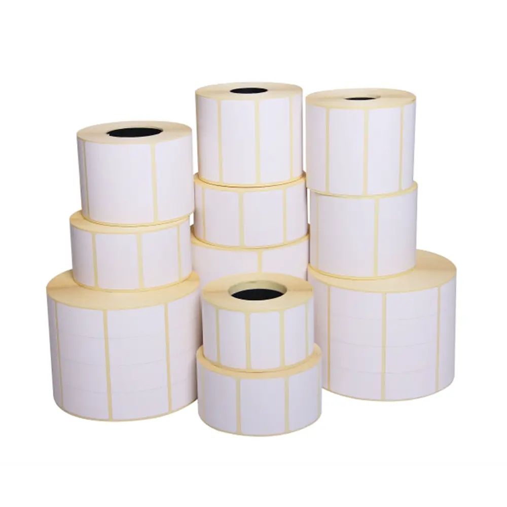 White Self-Adhesive Labels 1600 pcs for Labeling and Organization