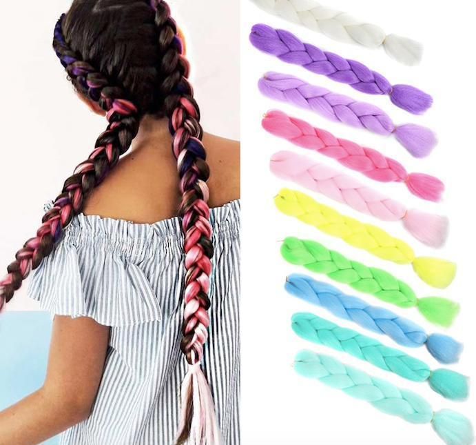 Giant braids reggae braids gradient braids, 6 pieces